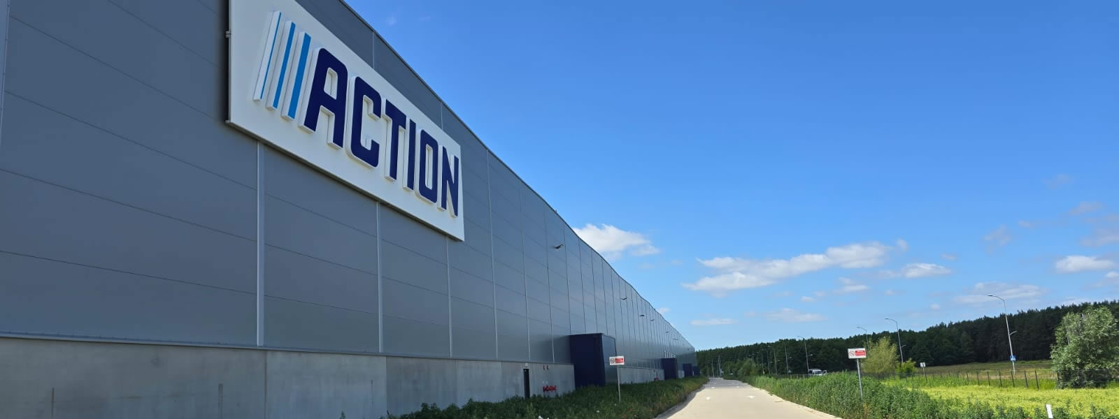 Montage en plaatsing in distributiecentrum Action Polen