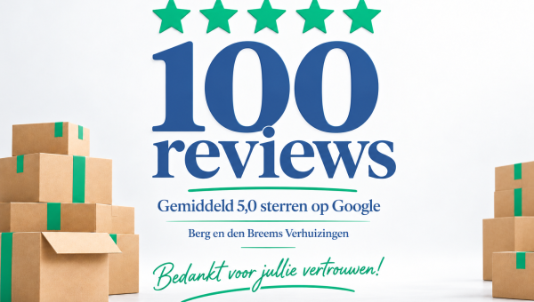 Trots op 100 Google-reviews met een gemiddelde van 5 sterren!